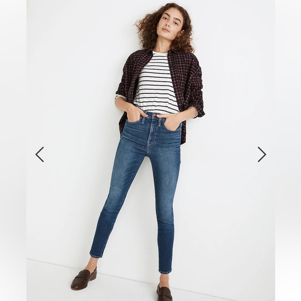 Madewell 10" High Rise Skinny Jeans in Winston Wash 25”